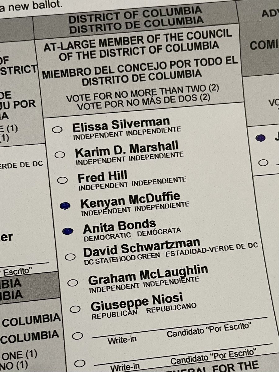 TroyDonte's tweet photo. I’ve just completed my ballot. One more day to go. #DCision22 https://t.co/cpDw6zOVm1