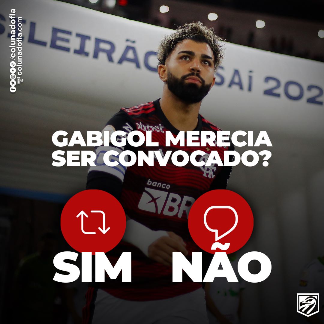 ColunadoFla's tweet image. Gabigol merecia ser convocado para a Copa do Mundo? 💬

#colunadofla