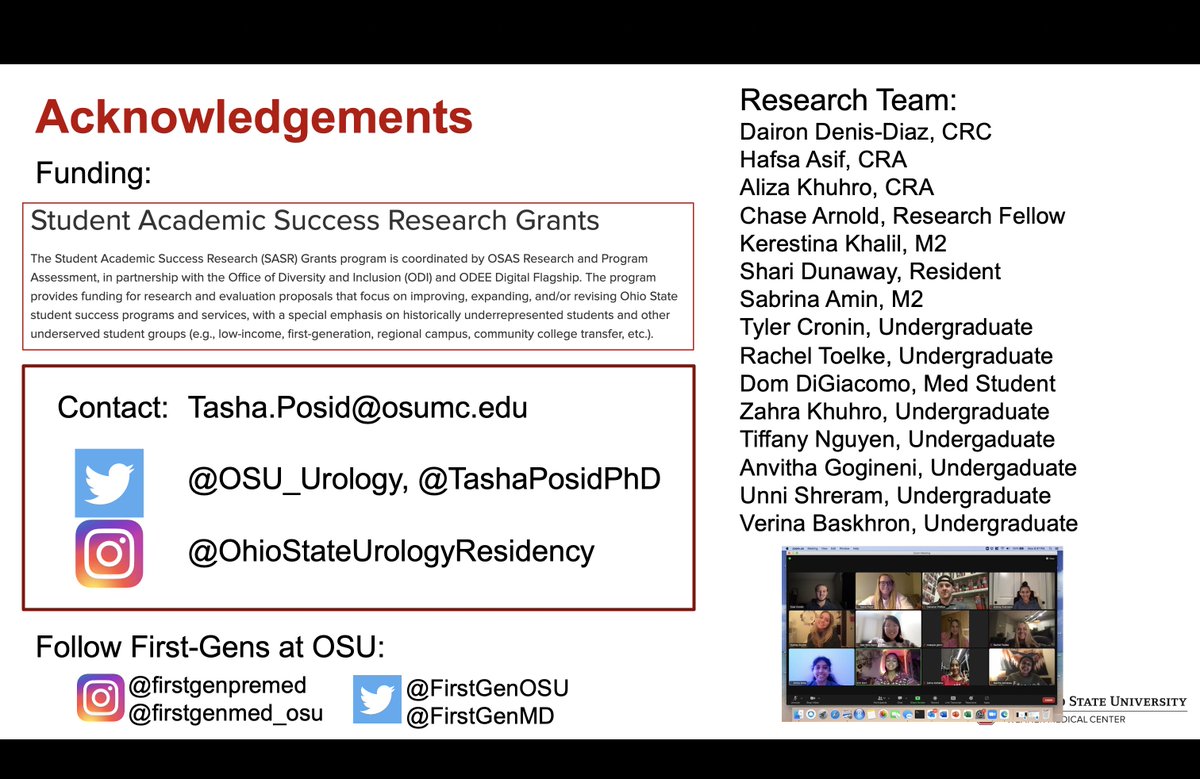 Tasha Posid, PhD (@tashaposidphd) on Twitter photo Thank you to the Student Academic Success Programs and Research Group at <a href="/OhioState/">Ohio State</a> for inviting me to present my research on āSupporting First-Generation Pre-Medical Students to Increase Matriculation to Medical Schoolāand for their generous funding! <a href="/OSU_Urology/">Ohio State Wexner Medical Center Urology Dept.</a> #FirstGenDocs Thank you to the Student Academic Success Programs and Research Group at <a href="/OhioState/">Ohio State</a> for inviting me to present my research on āSupporting First-Generation Pre-Medical Students to Increase Matriculation to Medical Schoolāand for their generous funding! <a href="/OSU_Urology/">Ohio State Wexner Medical Center Urology Dept.</a> #FirstGenDocs