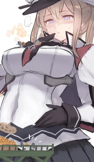 運が上がると聞いていっぱいかぼちゃ食べさせられちゃうグラーフさん… 