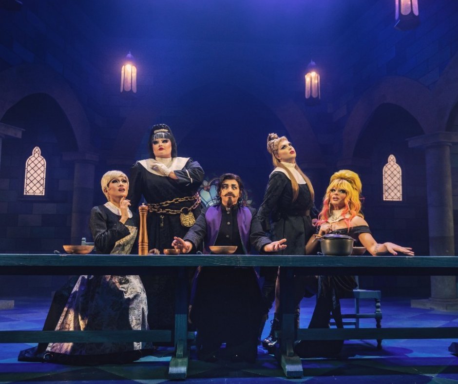 YourFirstClick's tweet photo. PRODUCTION PHOTOGRAPHY has arrived! 👀
Here is a first look at the killer Nuns from Death Drop 2: Back In The Habit in action!!
#theatrenews #deathdrop #dragqueens #productionphotography #yourfirstclick
📷 Matt Crockett https://t.co/cpALQDF6kI