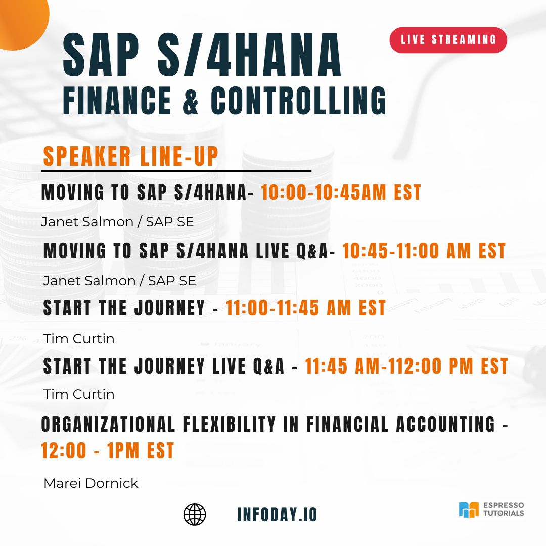 info_tutorials's tweet image. One final look at the line-up…

Tomorrow’s LIVE virtual event is taking a deep dive into everything your team needs to know to master the latest SAP S/4HANA updates! 

Snag your seat in this highly-anticipated virtual event while there’s still time! 

 hubs.ly/Q01pPql_0