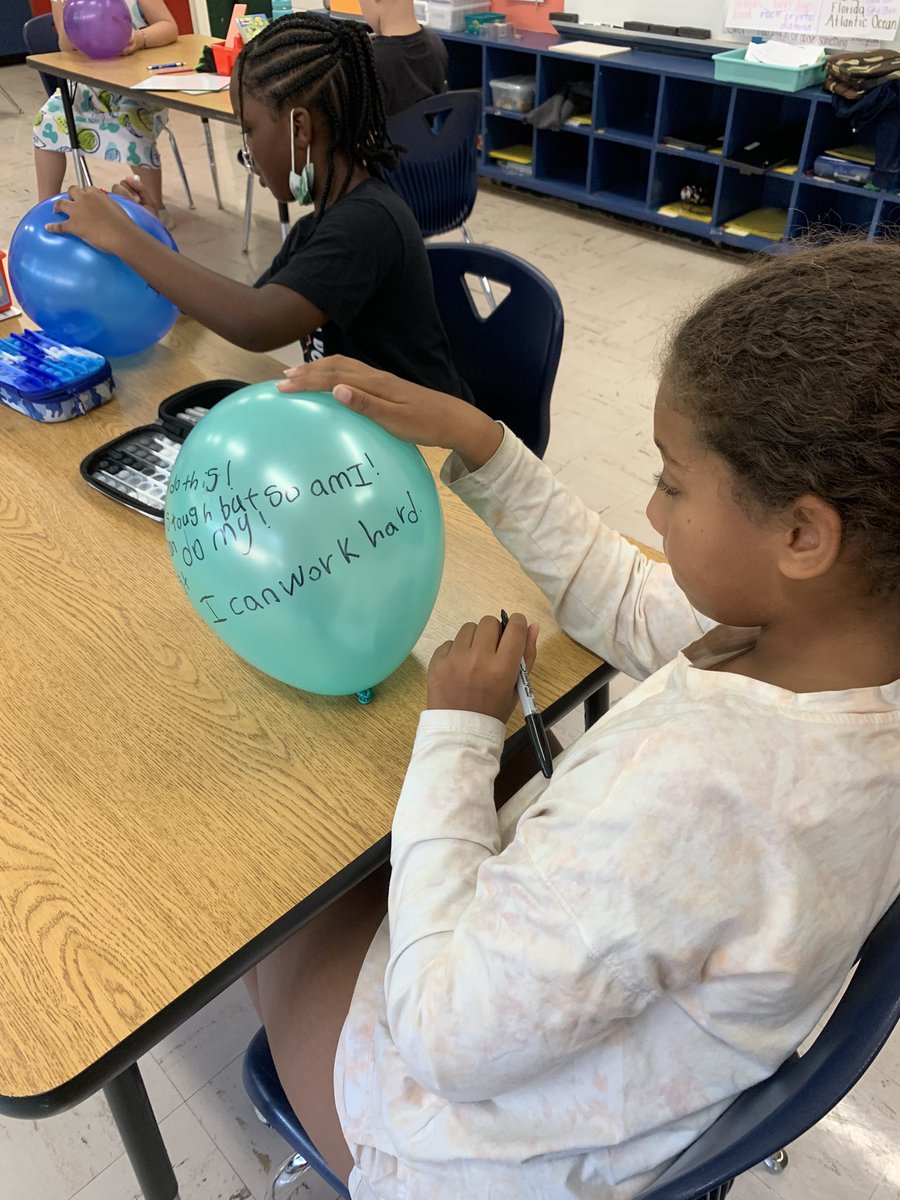 Positive Self Talk lesson in 3rd grade putting smiles on faces!