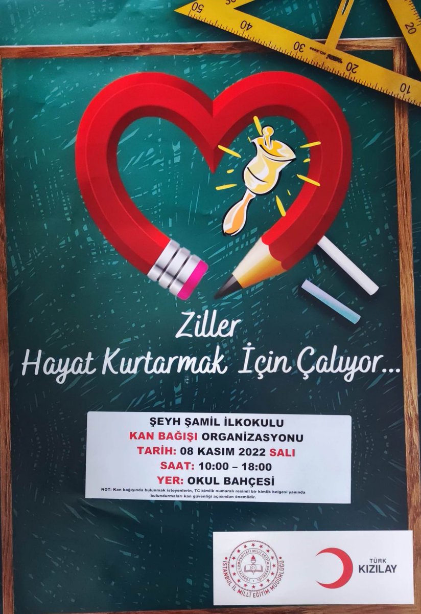 Bir Kan Bağışı 3 Hayat Kurtarır. Kan Bağışı İçin Okulumuza Bekliyoruz.