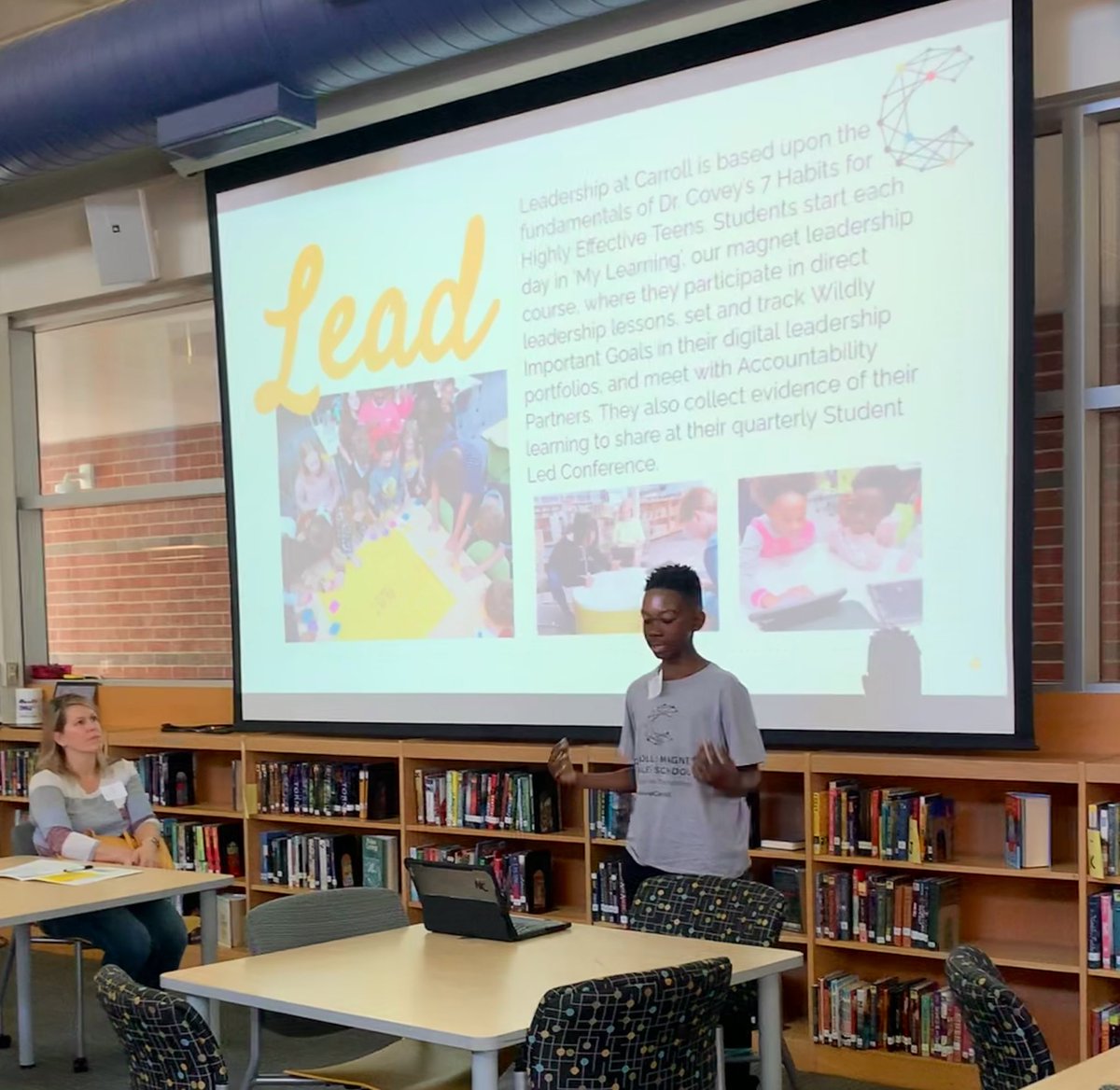 TreadwellJ's tweet image. Are you shopping for the right @wcpssmagnets middle school for your family? @CMMSCougars hosted our first (of 10!) magnet tours this morning and I know I might be a little biased, but our Student Leaders are amazing and made me so proud!