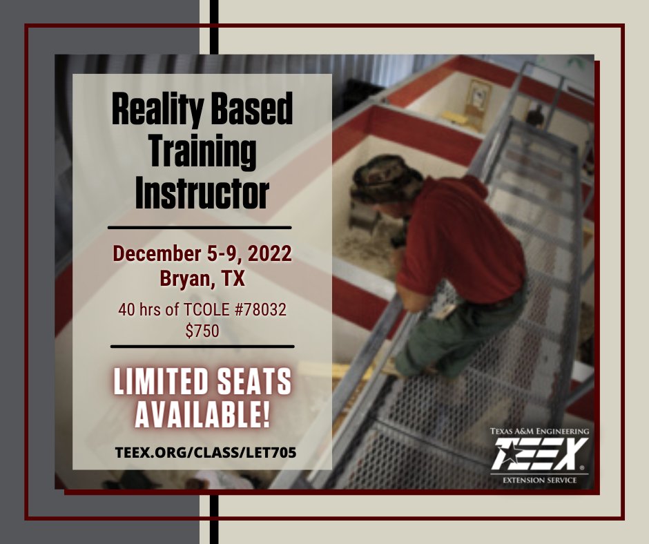Teex law enforcement on twitter teex s reality based training