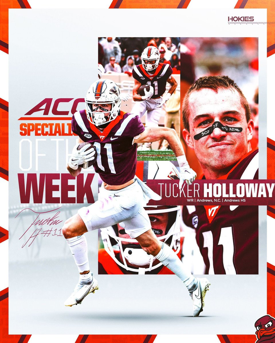 Tucker Holloway, ACC Specialist of the Week 😮‍💨

<a href="/TuckerHolloway1/">Tucker Holloway</a>, well deserved! 

📝» vthoki.es/56ns6

#ThisIsHome | #GroundUp
