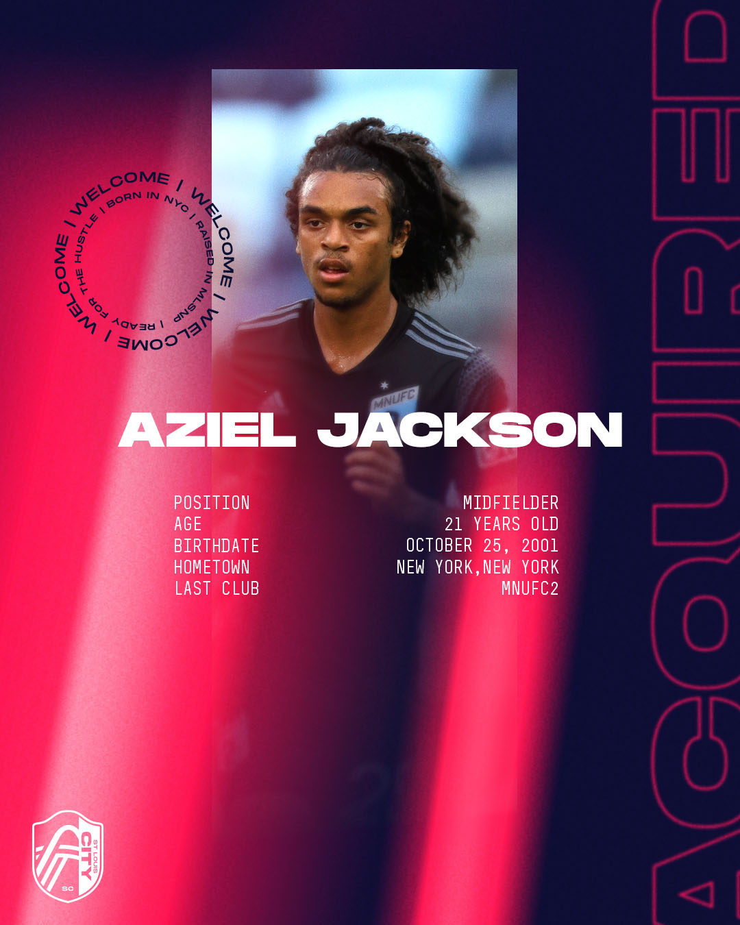 St. Louis CITY SC Acquires Midfielder Aziel Jackson from Minnesota