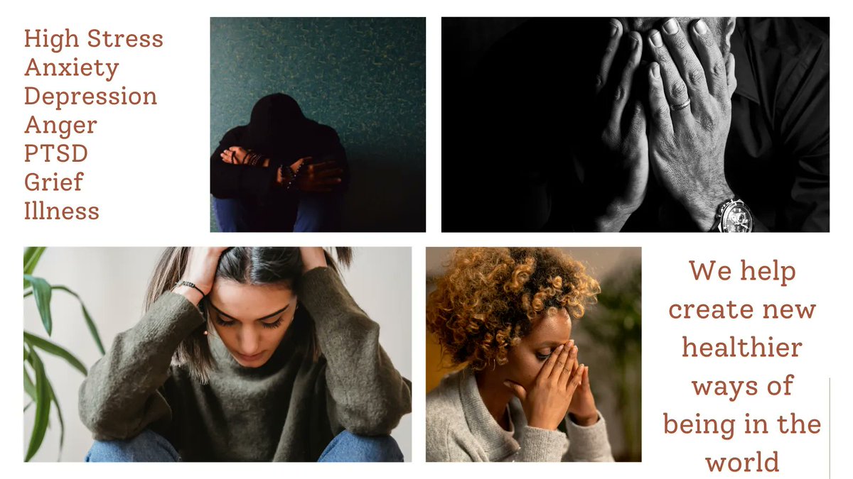 Our clients arrive with high stress, anxiety, depression, anger, PTSD, grief,  and illness &amp; work with us for up to 6-12 months (or longer) to create new, healthier ways of being in the world. 

#health #wellnessjourney #holisticwellbeing #stressrelief #anxietyrelief #anger #PTSD