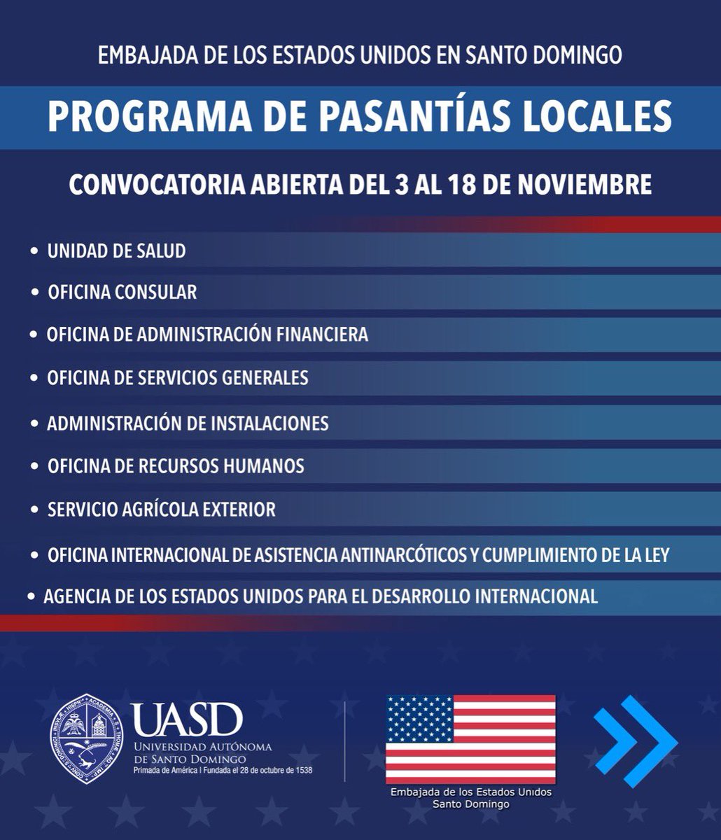 UniversidadUASD's tweet photo. ¡Aplica! https://t.co/ijV8S9FXRv