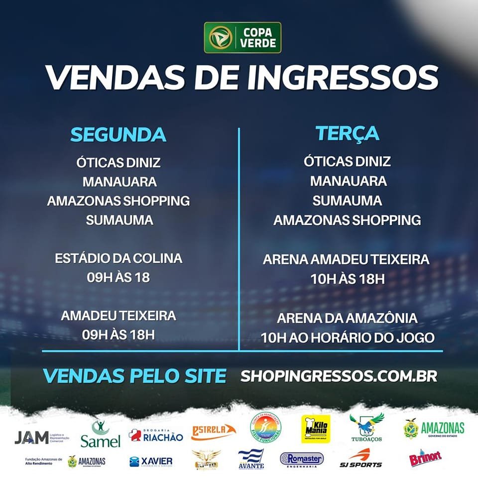 Pontos de vendas em toda a cidade, e você também pode comprar sem sair de casa Shopingressos.com.br