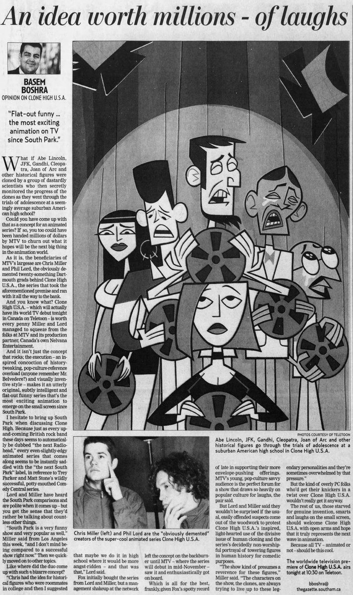 Clone High High School Library tweet media