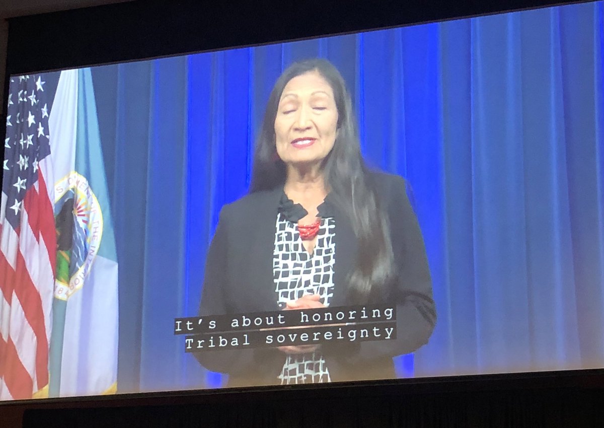That moment when <a href="/SecDebHaaland/">Secretary Deb Haaland</a> spoke directly to wildlife professionals at the <a href="/wildlifesociety/">The Wildlife Society</a> plenary 🤩