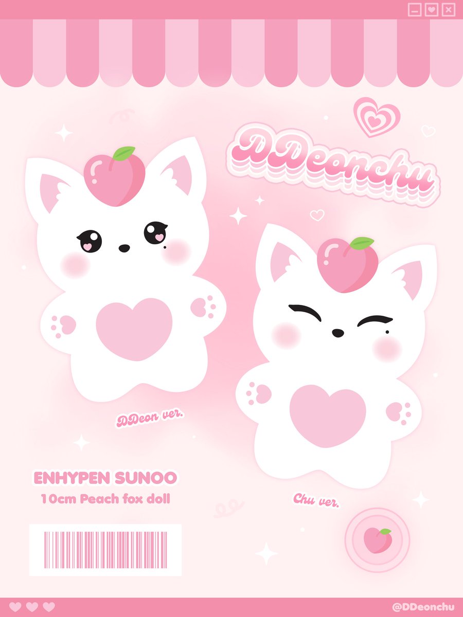 sunchulip's tweet photo. USA G.O 🇺🇸
@DDeonchu doll + DDeonchu Card (design will be released later)
 DDeon ver  / Chu ver  $15.02
                 
-Peach hat $5.72  
-Poca Holder $7.87 (Swede Fur)
-Pouch $12.16 (Microfiber-like material, zipper)
-Keyring $4.29
Candy ver  / Peach ver  / Parfait ver https://t.co/jYcbmbmWGl