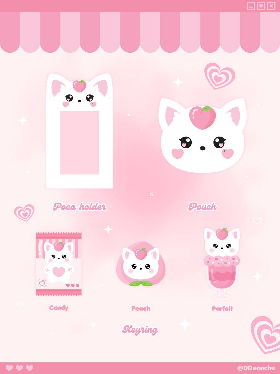 sunchulip's tweet photo. USA G.O 🇺🇸
@DDeonchu doll + DDeonchu Card (design will be released later)
 DDeon ver  / Chu ver  $15.02
                 
-Peach hat $5.72  
-Poca Holder $7.87 (Swede Fur)
-Pouch $12.16 (Microfiber-like material, zipper)
-Keyring $4.29
Candy ver  / Peach ver  / Parfait ver https://t.co/jYcbmbmWGl