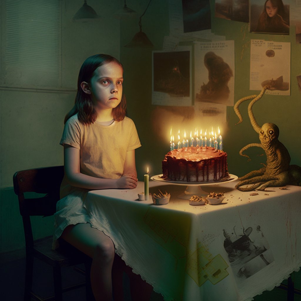 elsableda's tweet photo. Welcome to my birthday party in the world of cosmic horror. My first test with Midjourney's V4. Thread 🧵
#midjourney #ai https://t.co/uRRjIbD934