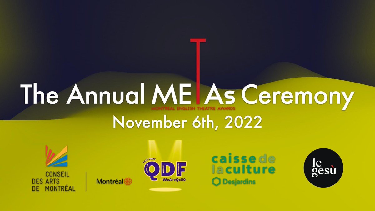THANK YOU to everyone who attended The Annual METAs Ceremony at Le Gesù! We're so grateful that we were able to gather to celebrate together again! Read the full list of recipients on our Virtual Programme: metas.ca/2022-ceremony

#METAsMTL #weareqctheatre