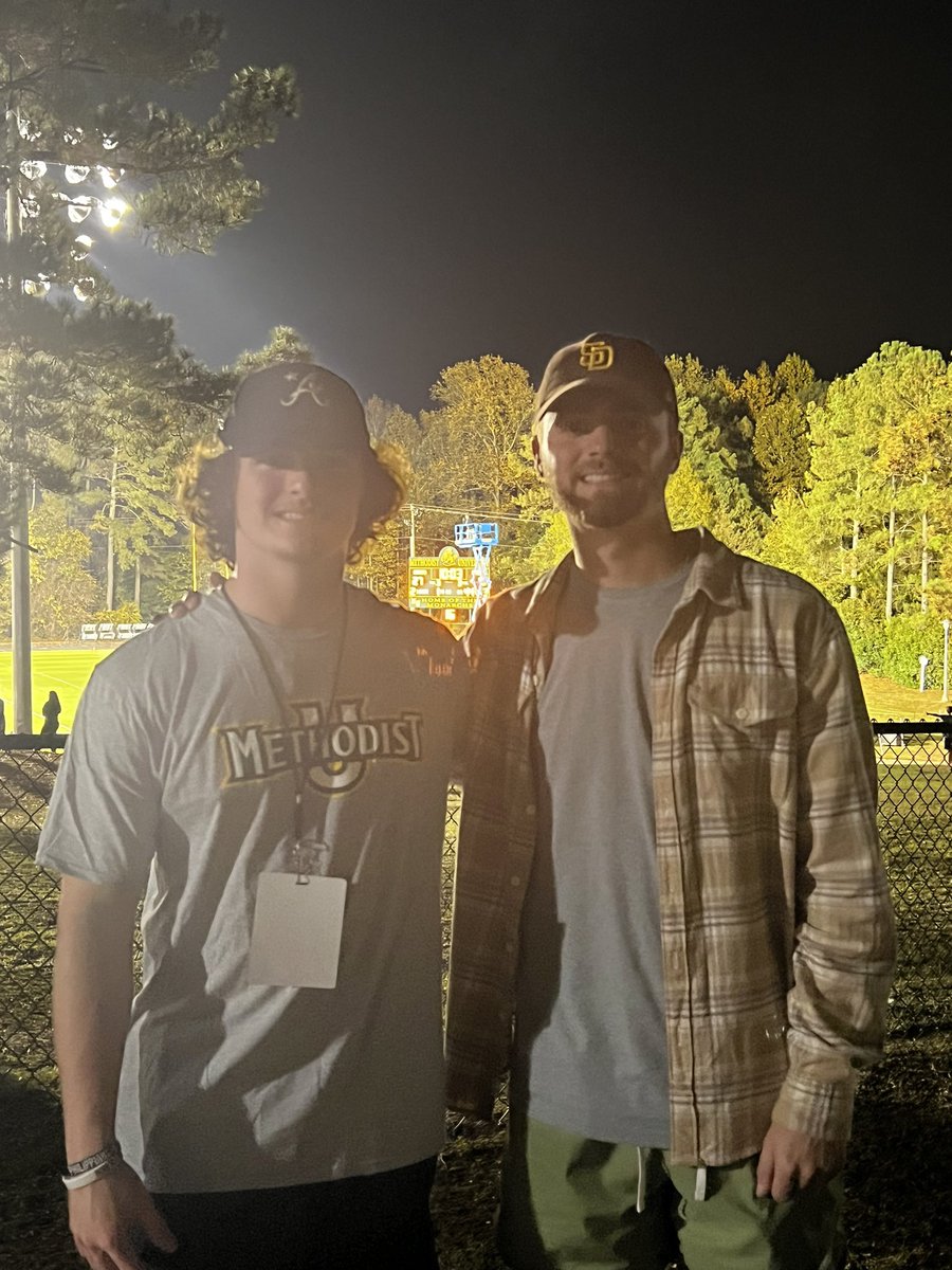 Thanks Methodist for the invite Saturday, had a great time!!! <a href="/Coach_BHaggerty/">Bobby Haggerty</a> <a href="/DraughnFB/">Draughn Football</a> <a href="/MonarchsFBALL/">Methodist Football</a>