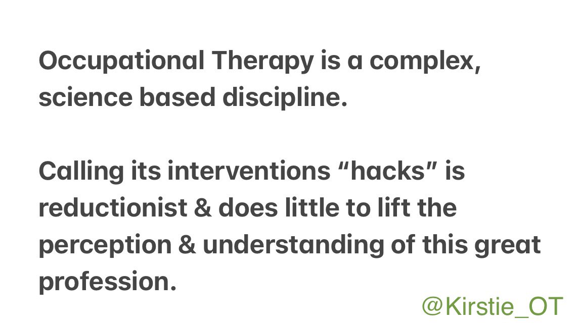 Kirstie (@kirstie_ot) on Twitter photo Loving seeing so many Occupational Therapists push back <a href="/theRCOT/">Royal College of Occupational Therapists</a> #OTweek22 theme of “life hacks” & sharing more of the innovative & wider work & collaboration we do as a profession. Check out <a href="/bronteot/">Dr Rachel Russell</a>, <a href="/OTinretirement/">Dee Christie OBE FRCOT</a> & <a href="/JemChanOT/">Jemma Channing</a> for some alternative messages 👏🏻 #OTweek2022 Loving seeing so many Occupational Therapists push back <a href="/theRCOT/">Royal College of Occupational Therapists</a> #OTweek22 theme of “life hacks” & sharing more of the innovative & wider work & collaboration we do as a profession. Check out <a href="/bronteot/">Dr Rachel Russell</a>, <a href="/OTinretirement/">Dee Christie OBE FRCOT</a> & <a href="/JemChanOT/">Jemma Channing</a> for some alternative messages 👏🏻 #OTweek2022