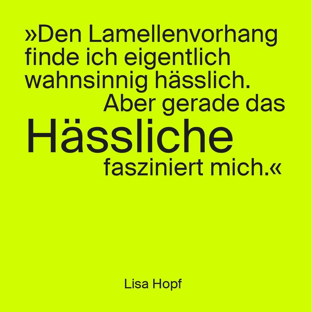 KTatsachen's tweet photo. "I actually find the lamella curtain insanely ugly. But it's the ugliness that fascinates me," #LisaHopf told us.
What does this have to do with her artwork and research? – In our detailed video, Lisa takes you into her studio and explains. ➡️ https://t.co/2KRxpPVjVQ https://t.co/j2HNMaZesc