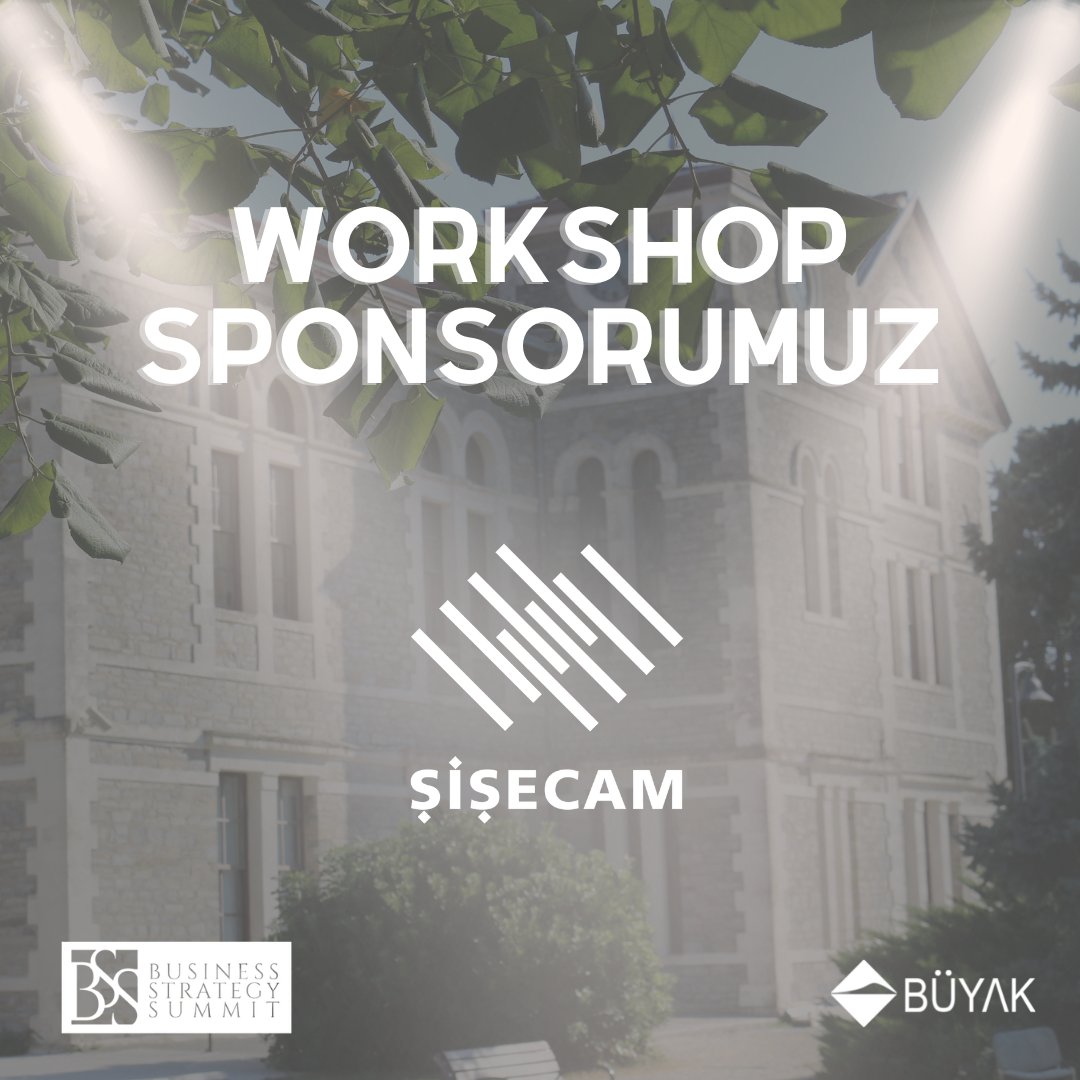 İşte Business Strategy Summit'in sponsorları🎯

Sen de çeşitli sektörlerden şirketlerin stratejilerini öğrenmek istiyorsan bilet almayı unutma❗️                                                                                                      

Bilet linki bio'da🎫