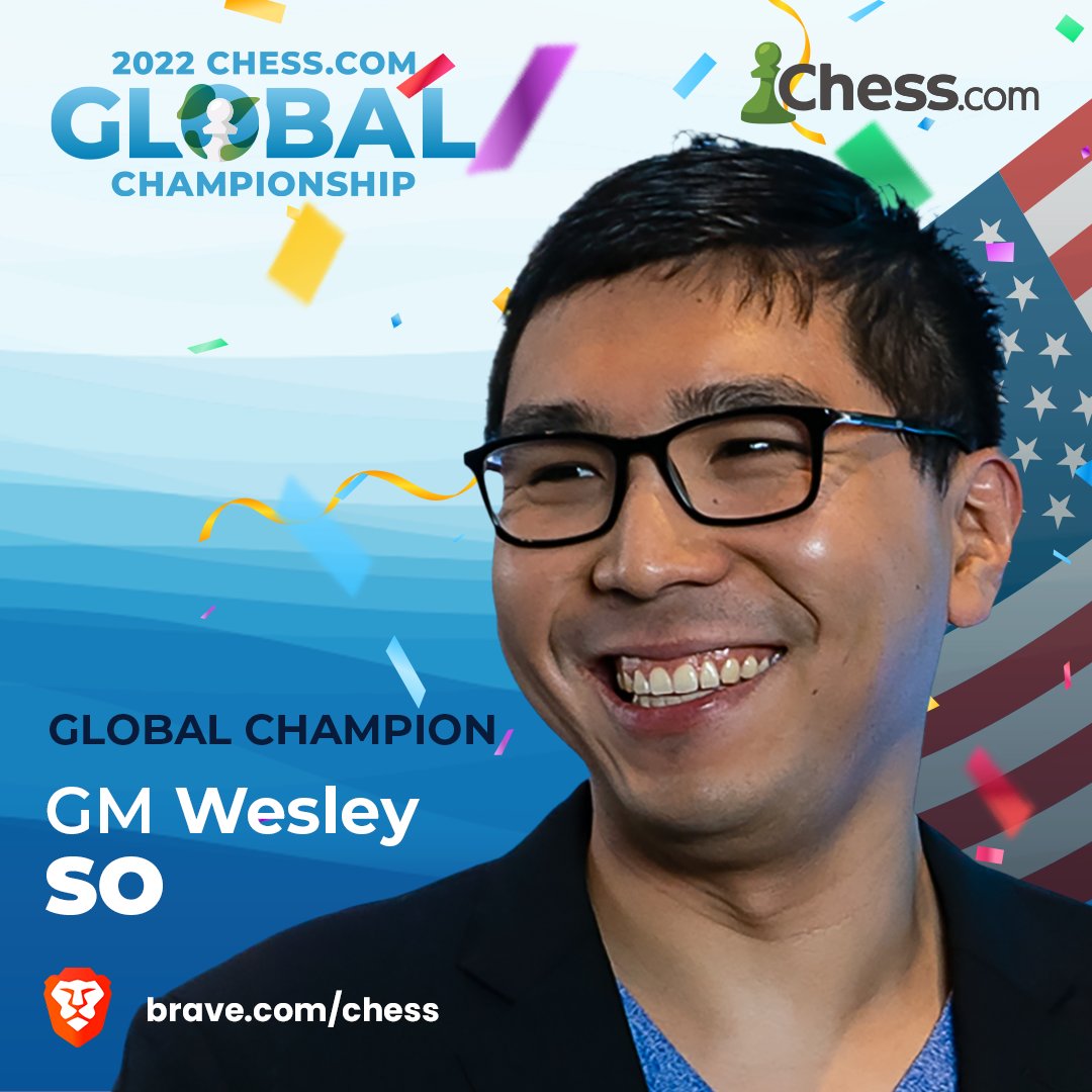chesscom's tweet image. Congratulations to Wesley So for winning the Chess.com Global Championship and the grand prize of 
$200,000! 👏👏👏