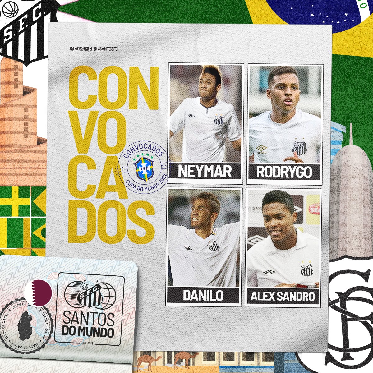 Melhor do mundo: Dupla do Santos aparece em lista da CBF – Santistas