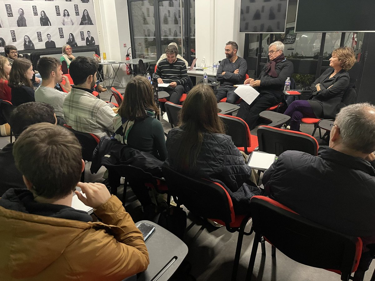 Master Class sur le Prix <a href="/albert_londres/">Prix Albert Londres</a> au <a href="/cfjparis/">CFJ Paris</a> avec <a href="/hervebrusini/">herve brusini</a> <a href="/AlexGohari/">alex gohari</a> et Manon Loizeau #journalisme #grandreportage #laplumedanslaplaie