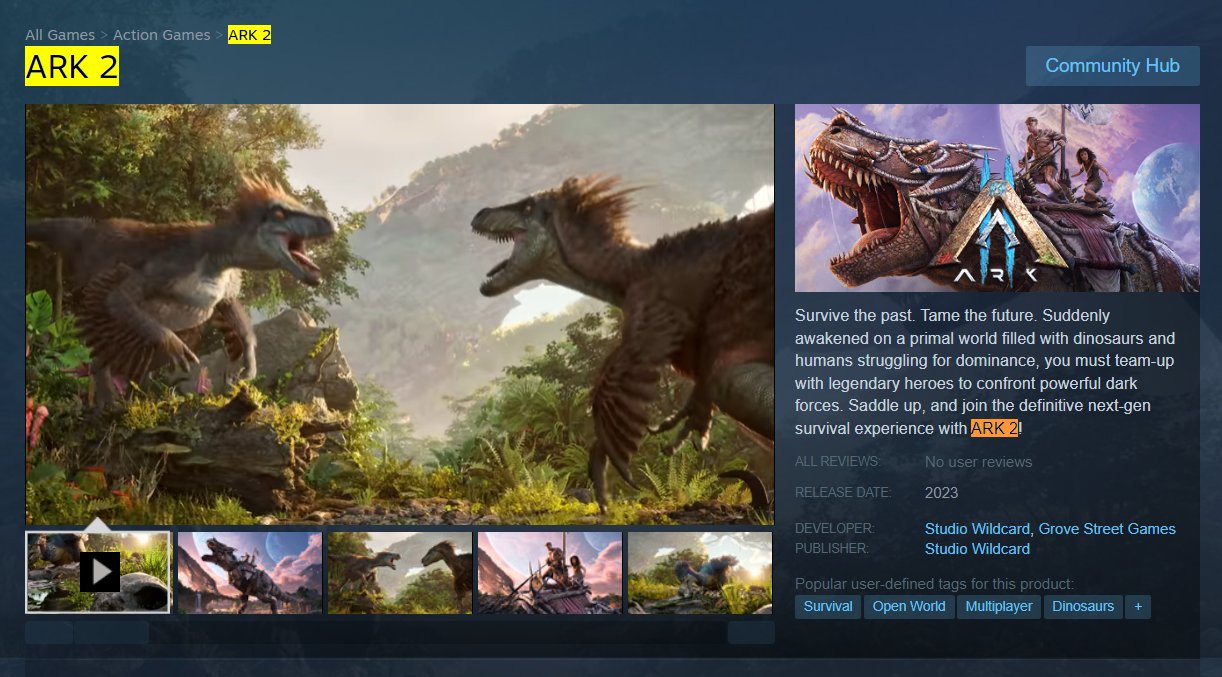 ARK 2 on Steam