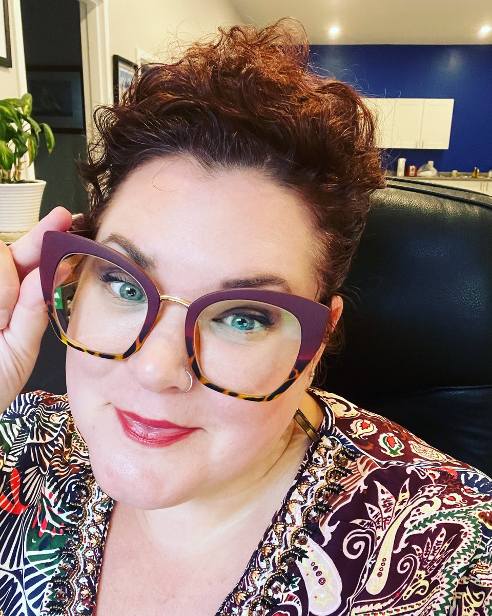 New glasses, who dis?  So, it turns out that my last eye exam was 4 years ago.  4 years!  
I noticed a change in my vision.  
Confirmed-progressive lenses required.
Here’s your reminder to stop squinting and book an eye exam!
You’d better believe I added blue blocking too.