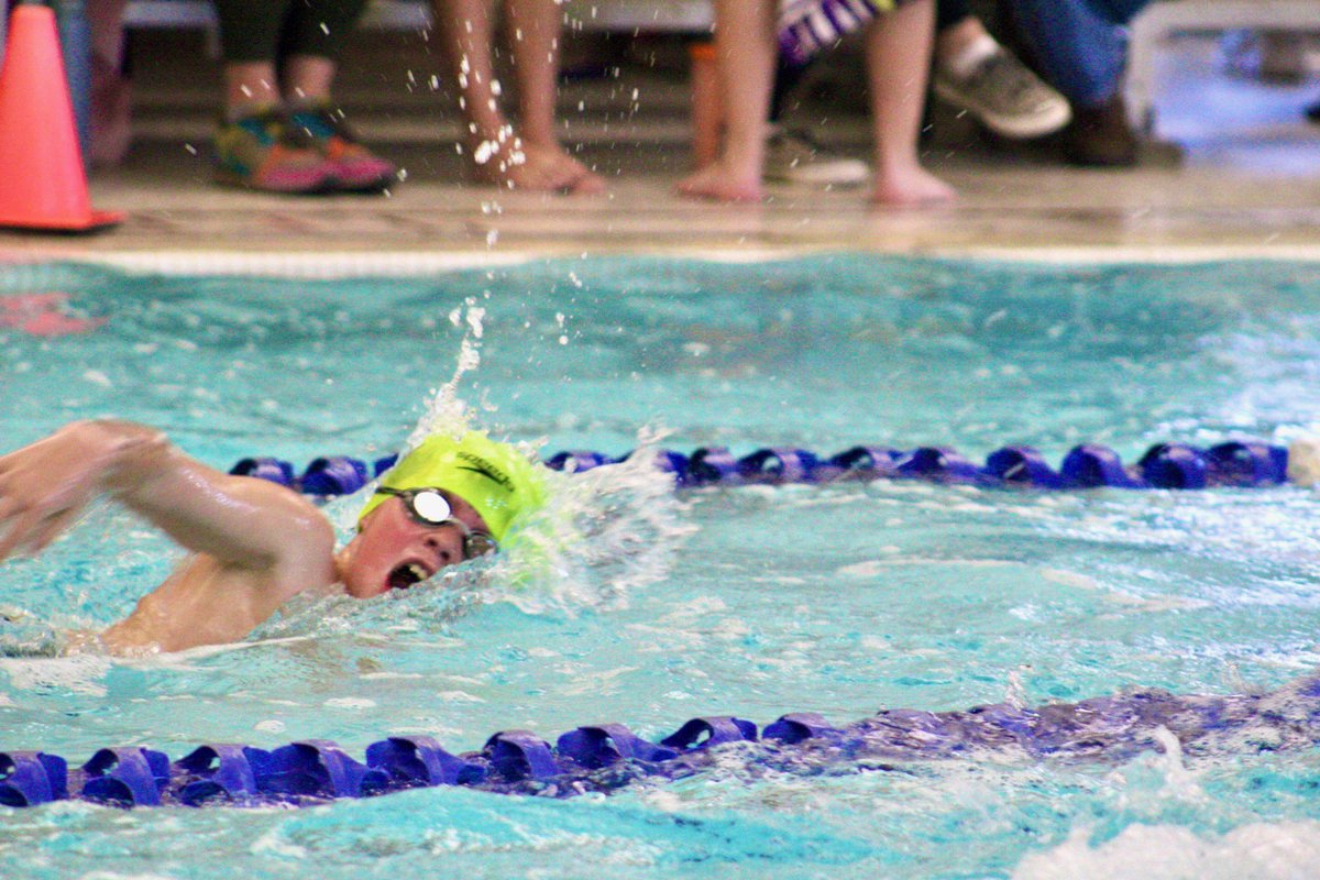 First winter swim meet in the books w/improved times from last year! Just keep improving your personal best!