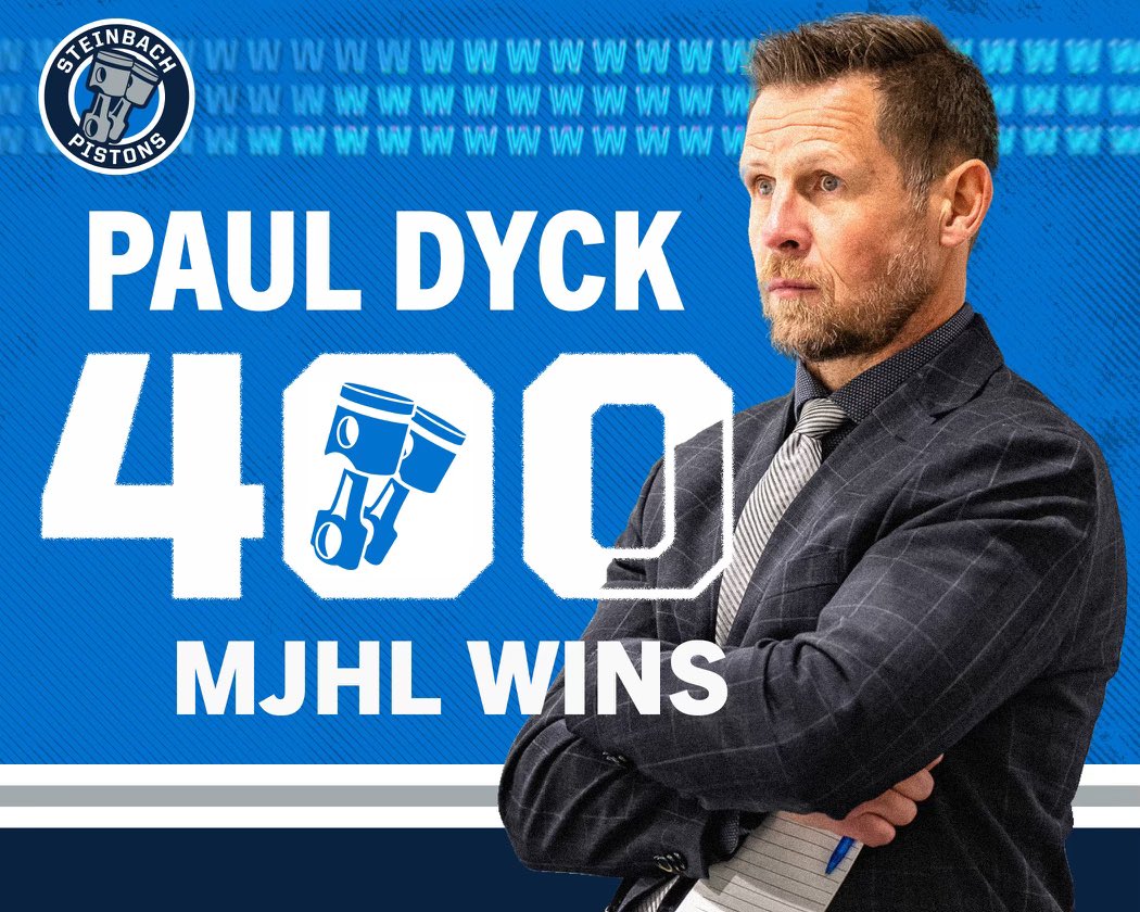 Steinbach Pistons on Twitter "Congratulations to Pistons Head Coach Paul Dyck on reaching 400