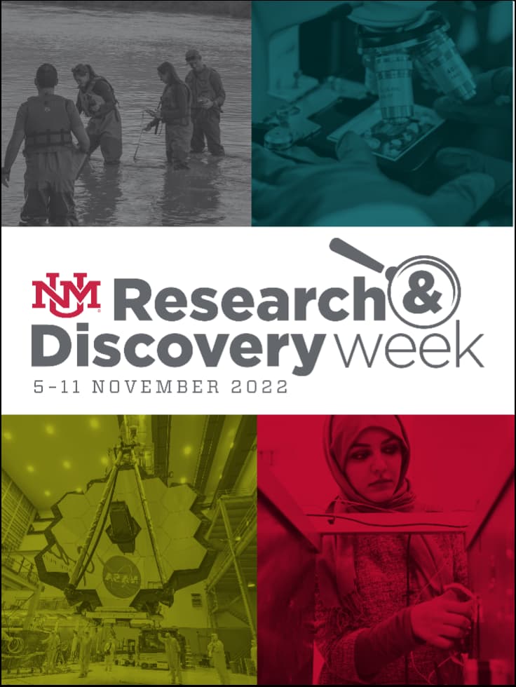 UNM Research (@unmresearch) on Twitter photo Lobos, Happy Research & Discovery Week! There will be workshops, demonstrations, lectures, and so much more open to the public this week at <a href="/UNM/">Univ. of New Mexico</a>. Come learn and discover with us. Check out a full list of events: research.unm.edu/researchanddis… Lobos, Happy Research & Discovery Week! There will be workshops, demonstrations, lectures, and so much more open to the public this week at <a href="/UNM/">Univ. of New Mexico</a>. Come learn and discover with us. Check out a full list of events: research.unm.edu/researchanddis…