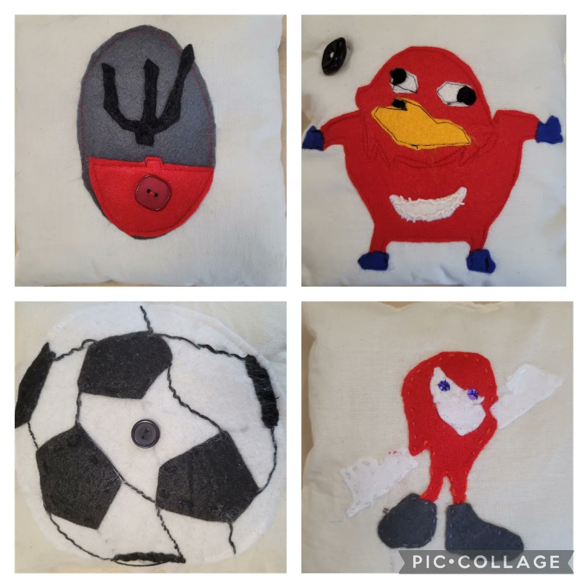 HeMillburn's tweet image. Just a sample of some of the brilliant cushions made by S2 pupils @MillburnAcademy. Some amazing designs! 🧶🧵😊 #textileskills #sewing #handmade