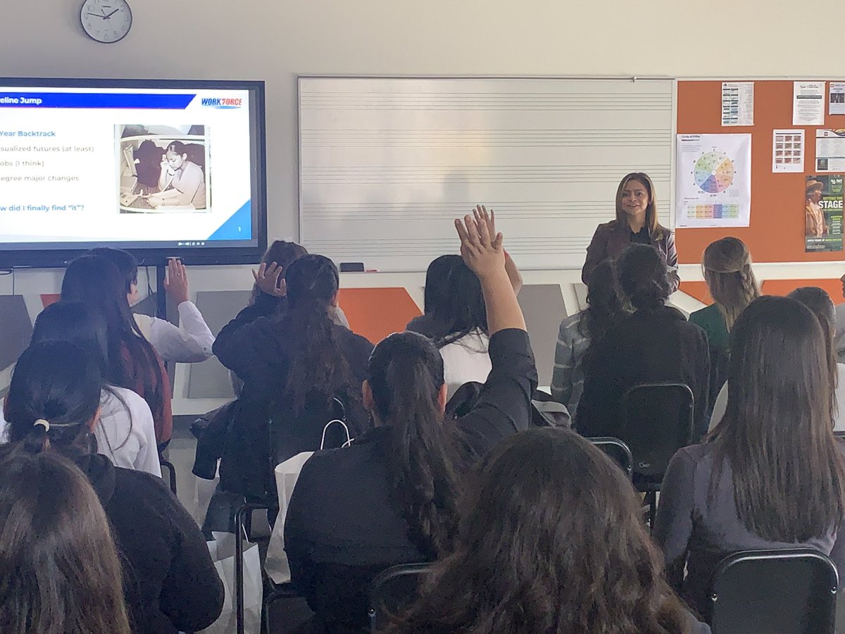 #WorkforceSolutions #BiancaCervantes shares future dream and plans with #LeadershipLeadersofTomorrow #ElPasoHighSchools #WomenofImpact Inspiring stories to help our students #FindTheirWay
