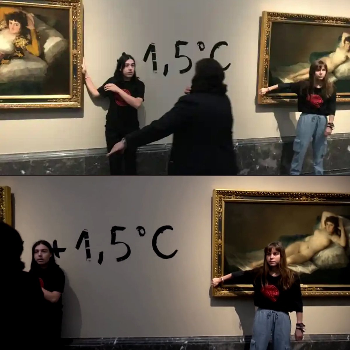 RT @PopBase: Climate activists glued themselves to the Goya paintings in Spain as a form of protest. https://t.co/MZIkikTTbY