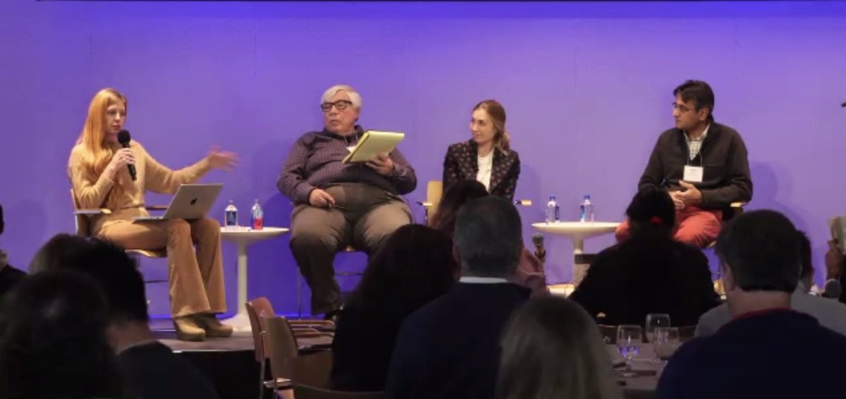 sfiscience's tweet image. &quot;It&apos;s highly unlikely that we are ANYWHERE NEAR the pinnacle of social progress. And yet, in talking about #EmergentEngineering we&apos;ve been mostly talking about technological innovation.&quot;
- @C4COMPUTATION launches a panel with @jim_rutt, Rebecca Kantar (@Roblox), &amp;amp; @rajivatbarnard