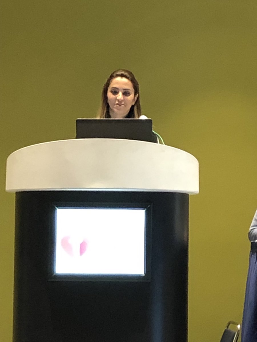 ⁦<a href="/MinooBagheri1/">Minoo Bagheri</a>⁩ of ⁦@VUMC_heart⁩ presenting her research at #AHA22.