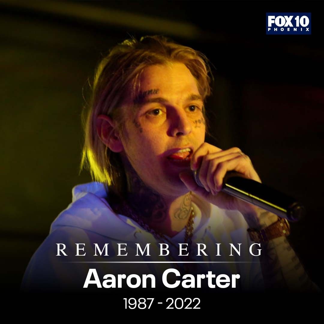REST IN PEACE: Singer Aaron Carter has died after apparently drowning at his California home Saturday morning, according to reports from TMZ. bit.ly/3FJC3bT