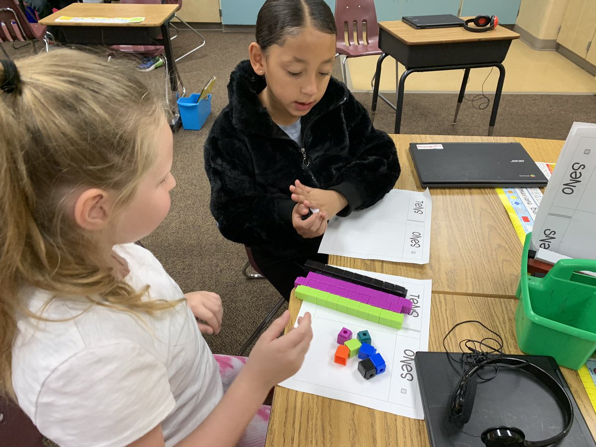 sandrasaylor30's tweet photo. We are working with our math partners to add and subtract with tens and ones. @abetterfairview https://t.co/zQ9fjSZ6sT