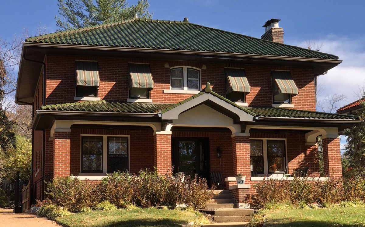 Chicken Joe 🐔 on Twitter "Houses with green clay tile roofs in the