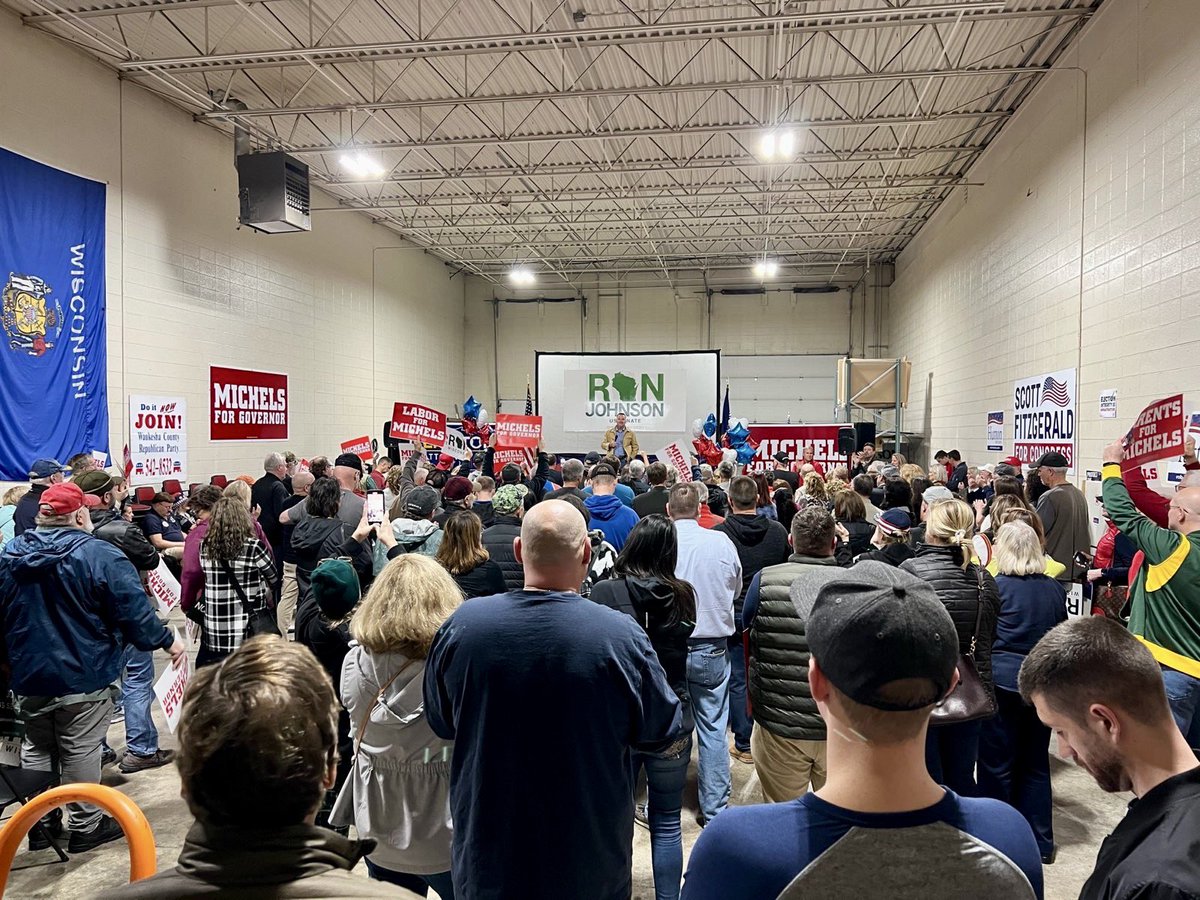 Tim Michels on Twitter "Carrying the energy into Waukesha with RonJohnsonWI! LetsGetToWork"