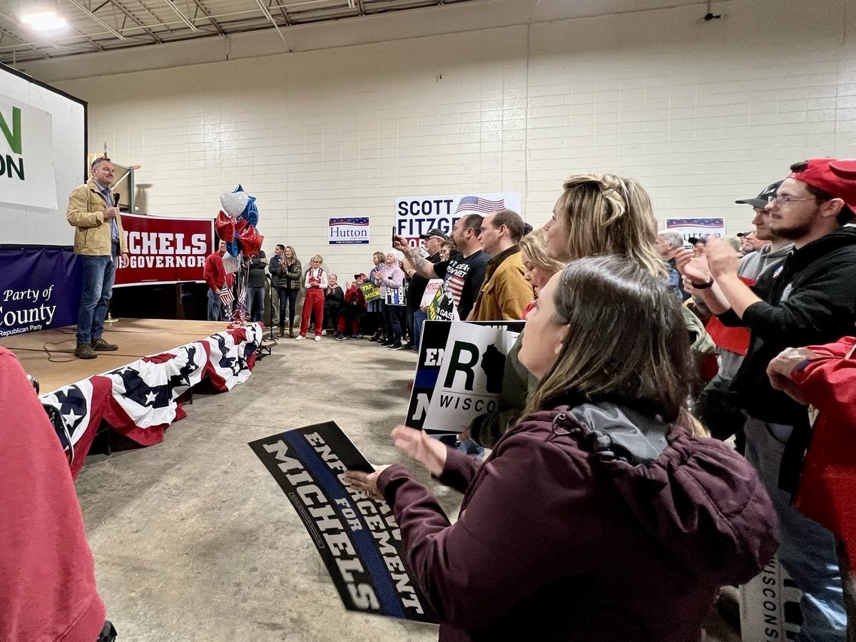 Tim Michels on Twitter "Carrying the energy into Waukesha with RonJohnsonWI! LetsGetToWork"