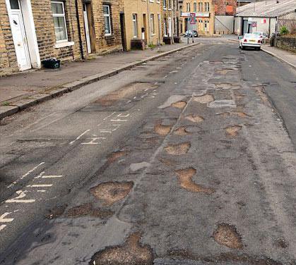 Only in Britain would a road look like this.