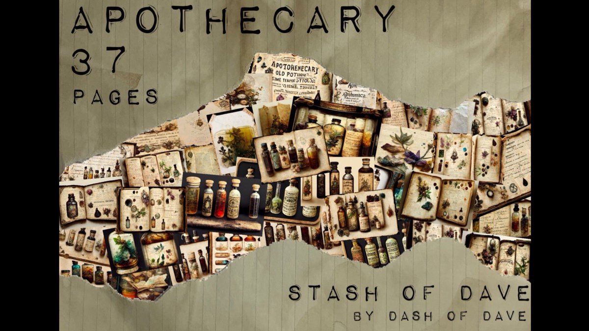 DashofDave1's tweet photo. New digitals launched in my etsy store, tho one is Apothecary #stashofdave #dashofdave #EtsySeller https://t.co/uerHdMtejb https://t.co/lBB8uYzq7d
