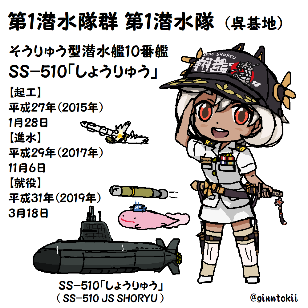 🎺おはようございます!
日曜日の朝です🌅

今日11月6日は
#116の日 で 
DD-116 護衛艦「#てるづき」 
#海上自衛隊
潜水艦「#しょうりゅう」#進水日
平成29年(2017年)

絵は無いけど「#とうりゅう」進水日
令和元年(2019年)

#日本海軍
潜水艦「#伊26」#就役日
昭和16年(1941年)

/(‾▽‾)✨ #艦これ 