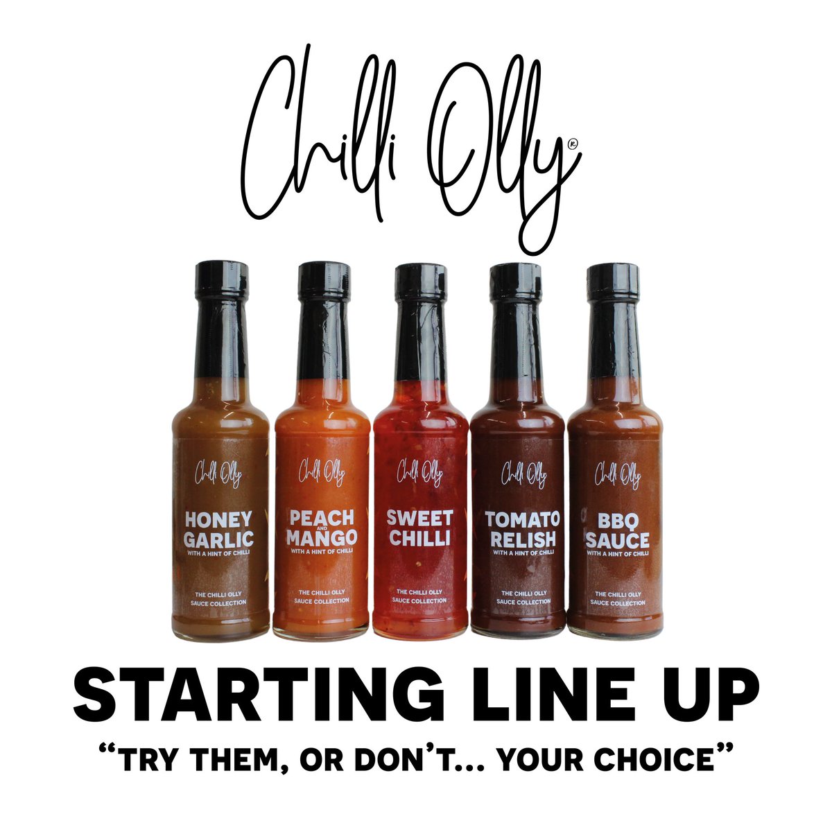 Introducing the <a href="/ChilliOlly/">Chilli Olly®</a> range of sauces all with a touch of #chilli!