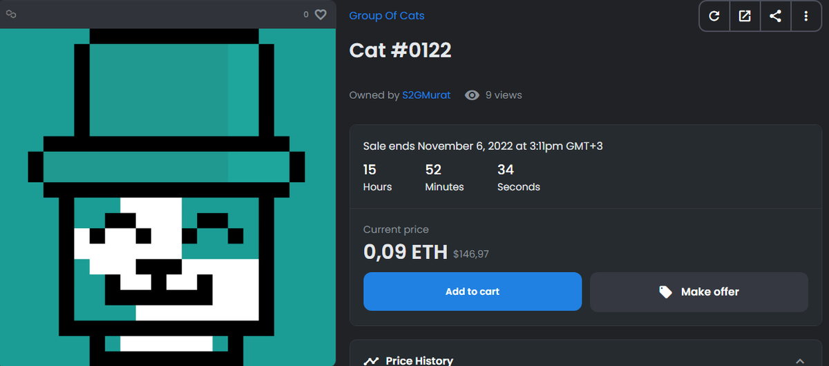 GroupOfCats1's tweet photo. One of our featured NFTs 👇

NFTLink:https://t.co/73r61toI0P

#NFTs #NFT #NFTCommunity #NFTCommuntiy  #nftart #NFTProject #Ethereum #ETH #Polygon #PolygonNFTs #opensea #OpenSeaNFT #coin #Solana #NFTmarketplace #OpenSeaCollection #OpenSeaCommunity #openseaart #Crypto #SolanaNFTs https://t.co/qlH4klWCAA