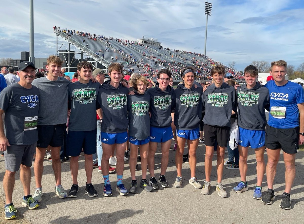 CVCA_TRACKandCC's tweet photo. 5th IN THE STATE‼️💥

Boys Cross-Country finish their season with a 5th place finish at the  OHSAA Division II State Championship Meet scoring 199 points!

Ties for the 2nd highest finish in school history! https://t.co/83898FjjDT