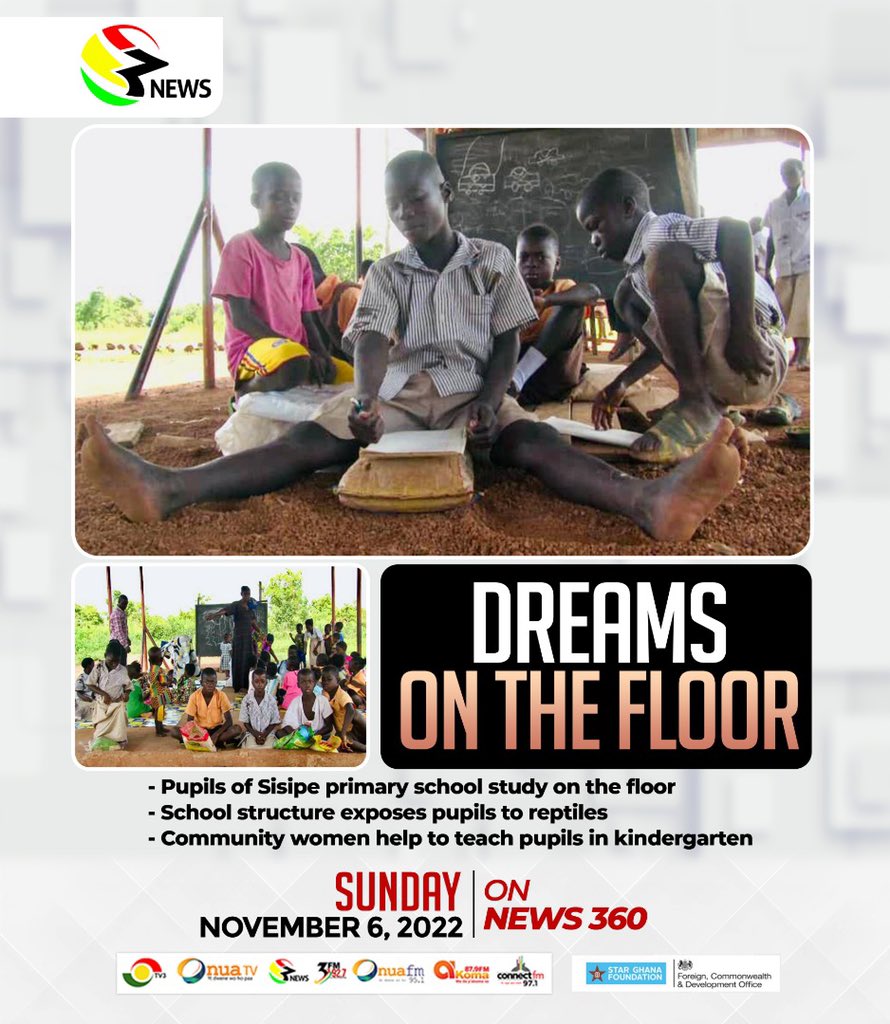 TheKomla_Adom's tweet photo. We are in Sisipe where pupils sit & lie on the floor to study
absence of furniture is eroding gains made by GES programme, which sees community women visit schools to help kids in activity-based learning
more at 7pm on #Mission on TV3, Nov 6
#TV3GH
#tv3mission
#RuralReporting https://t.co/axQ1B7qkip
